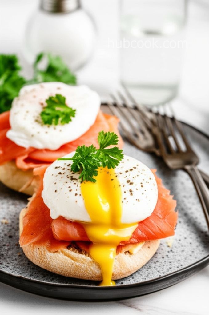 Smoked Salmon Eggs Benedict for Two