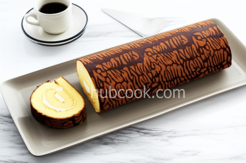 Tiger Skin Chiffon Cake Roll
