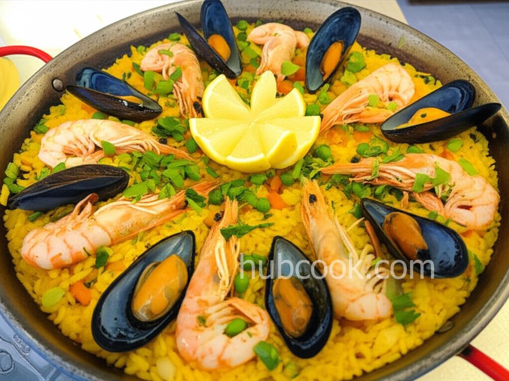 Authentic Seafood Paella