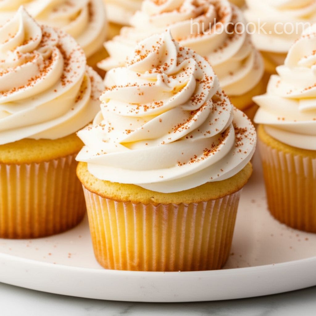 Easy Eggnog Cupcakes