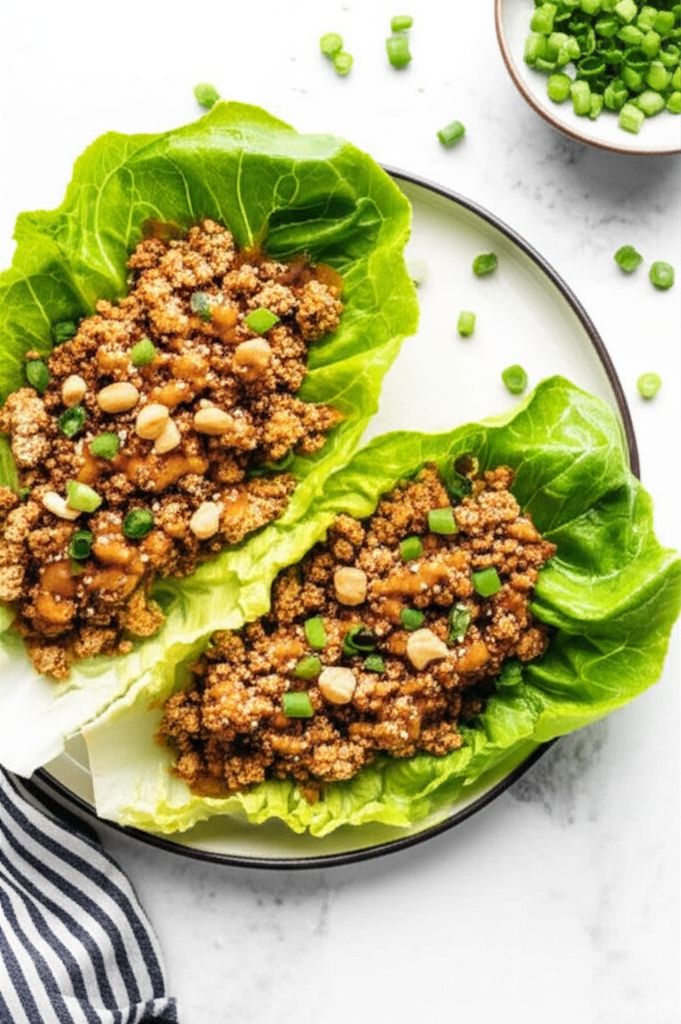 Ground Turkey Lettuce Wraps