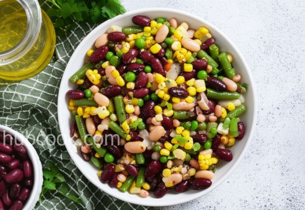 Three Bean Salad with Corn