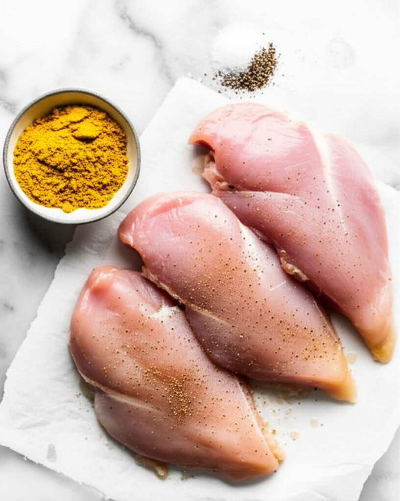 Curried Chicken with Mango Rice