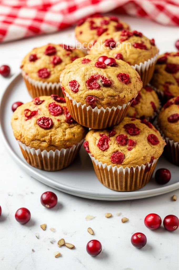 Quick Cranberry Pumpkin Muffins