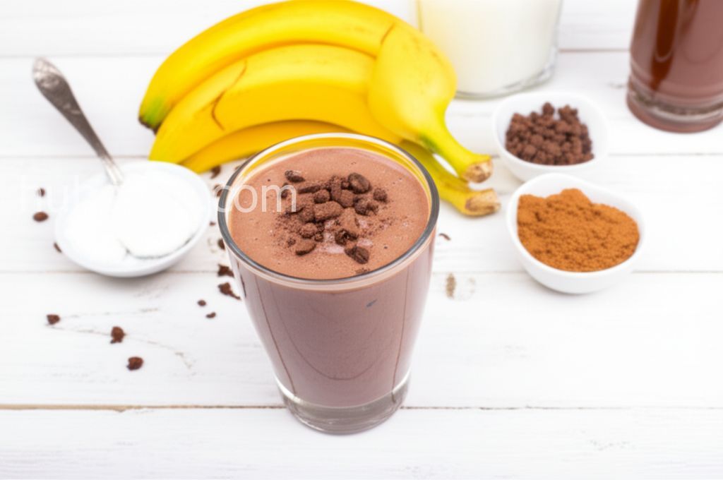Chocolate Banana Peanut Butter Protein Shake