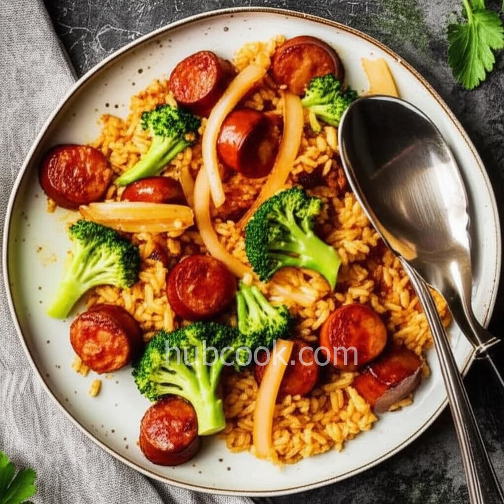 Easy Smoked Sausage Skillet