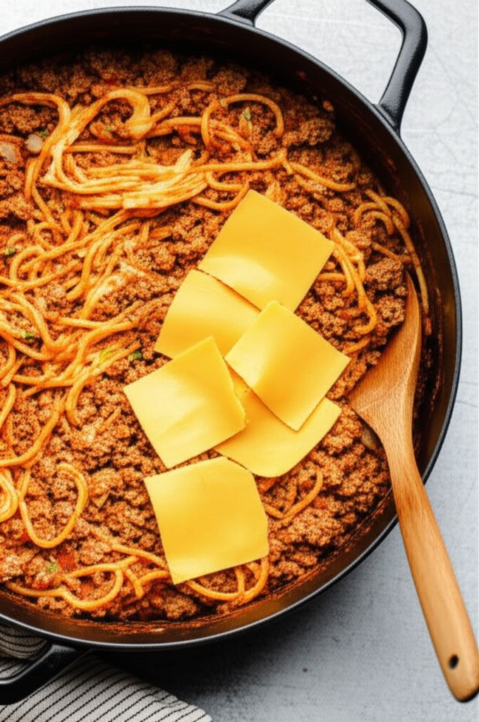 One-Pot Taco Spaghetti