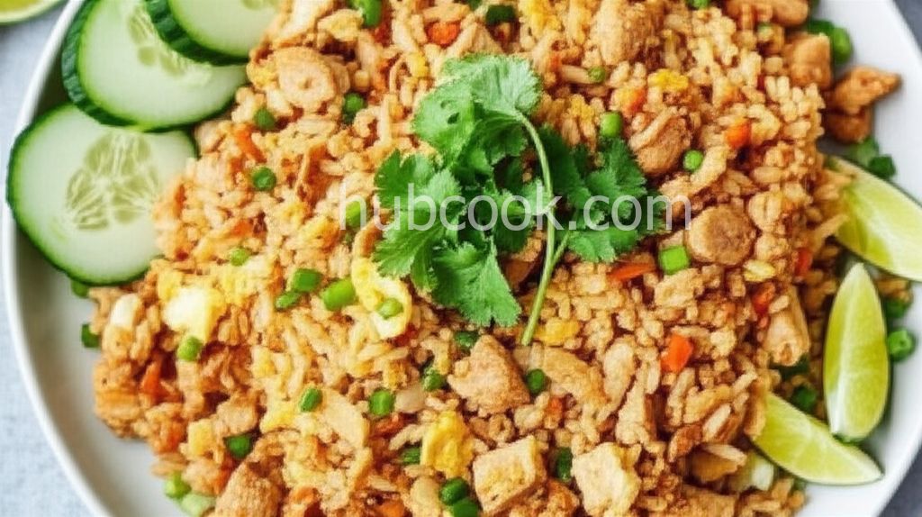 Perfect Thai Fried Rice With Marinated Chicken