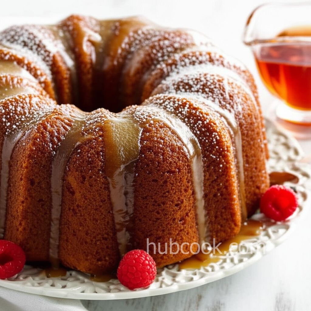 Pound Cake with Rum Topping