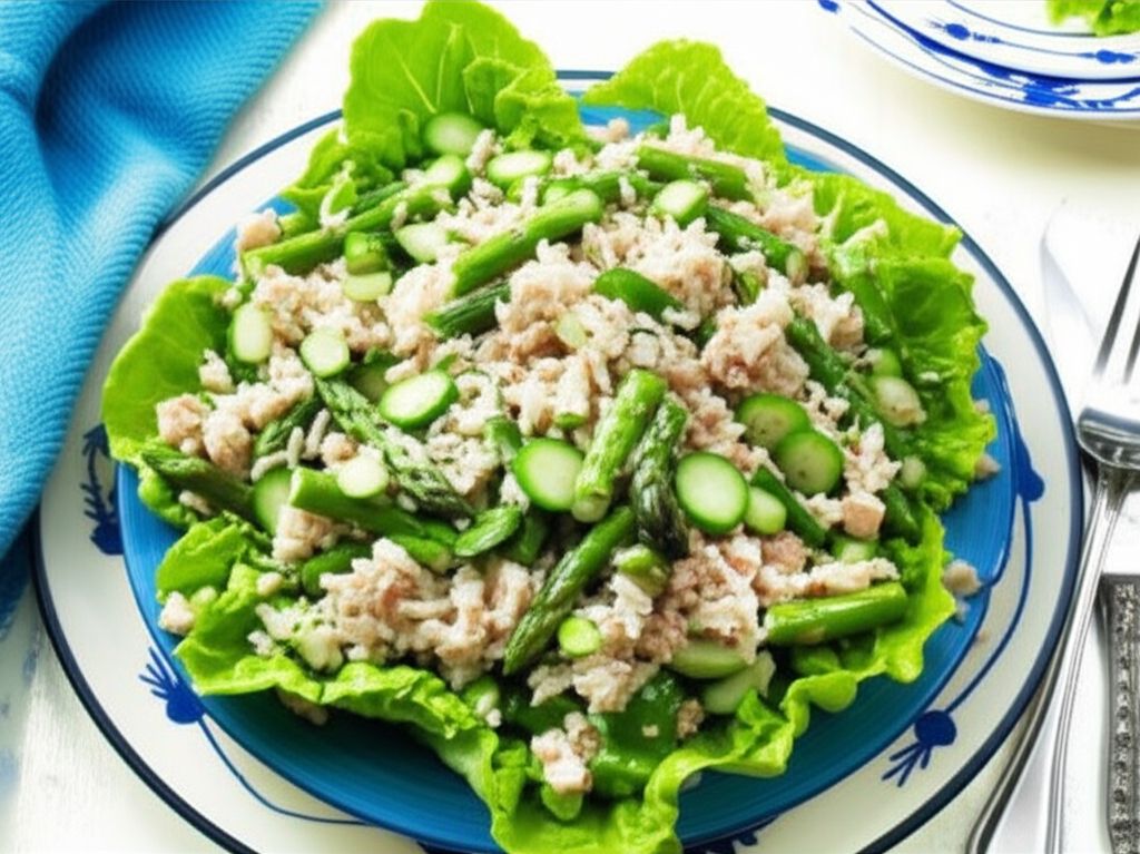 Rice, Asparagus and Cucumber Salad
