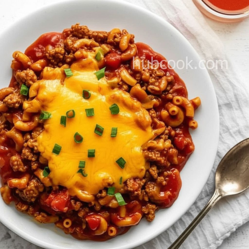 A Minnesotan's Beef and Macaroni Hotdish