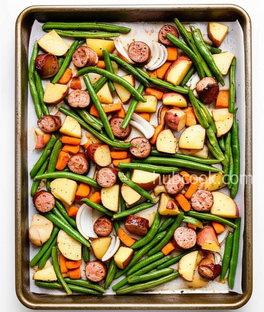 Chicken Apple Sausage Sheet Pan Dinner