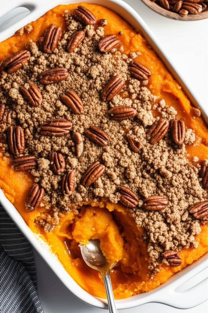 Eggless Sweet Potato Casserole