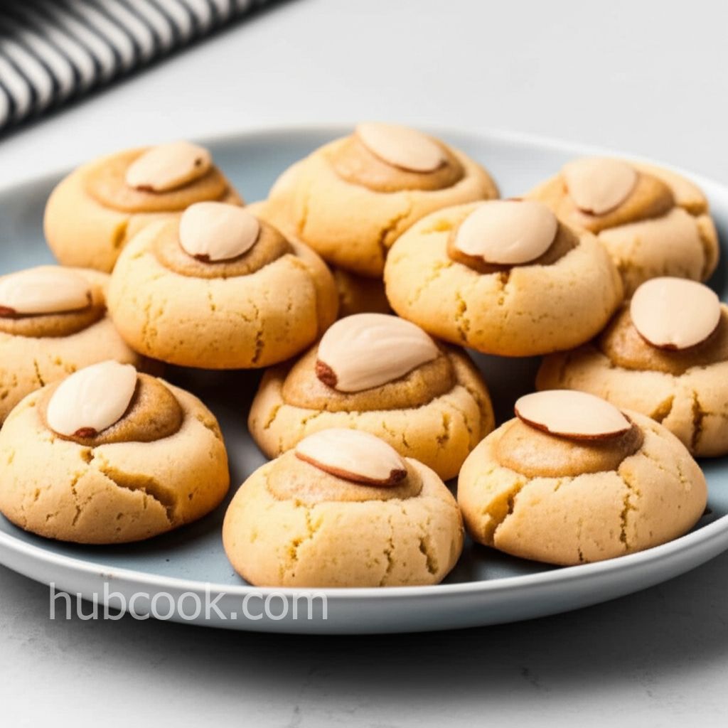Glazed Almond Cookies