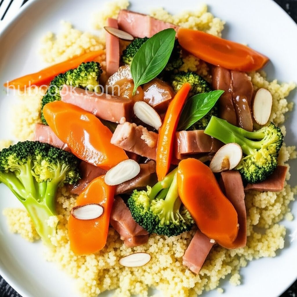 Ham Stir Fry with Couscous