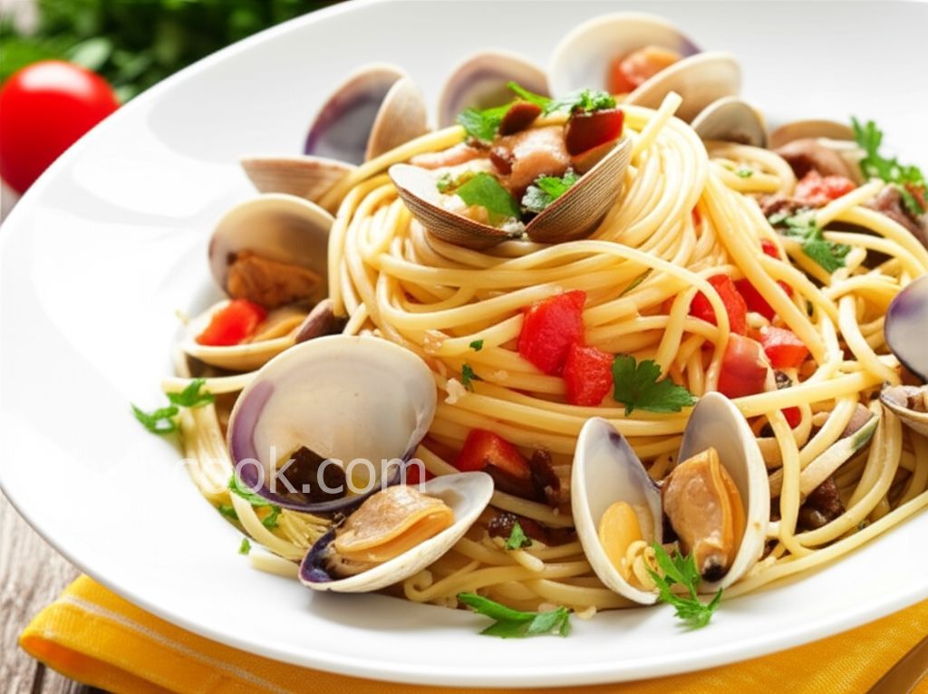 Linguine with Clams and Porcini Mushrooms
