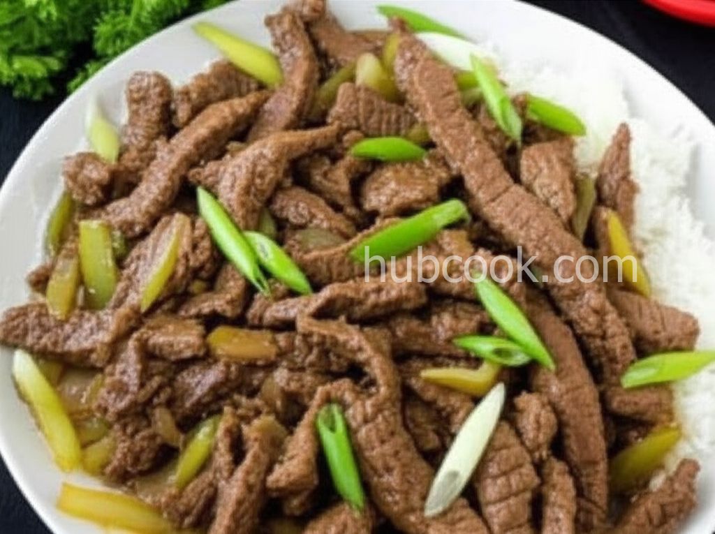 Skillet Beef and Celery