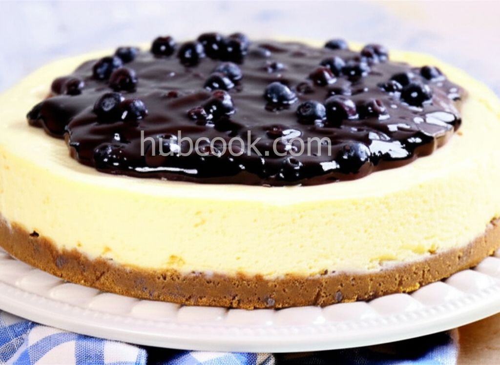 White Chocolate Blueberry Cheesecake