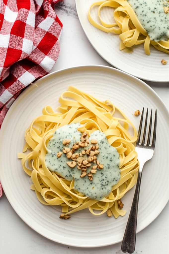Aphrodisiac Tagliatelle with Blue Cheese Sauce