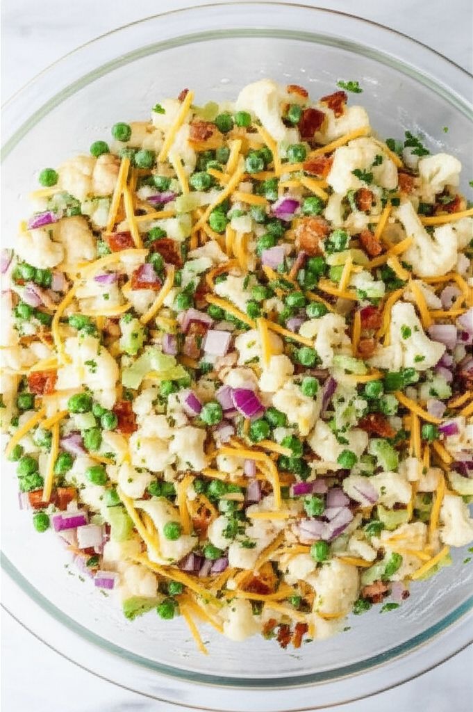 Ginny's Cauliflower and Pea Salad