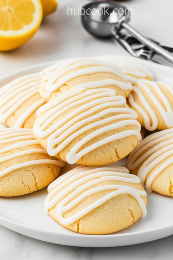 Lemon Ricotta Cookies with Lemon Glaze
