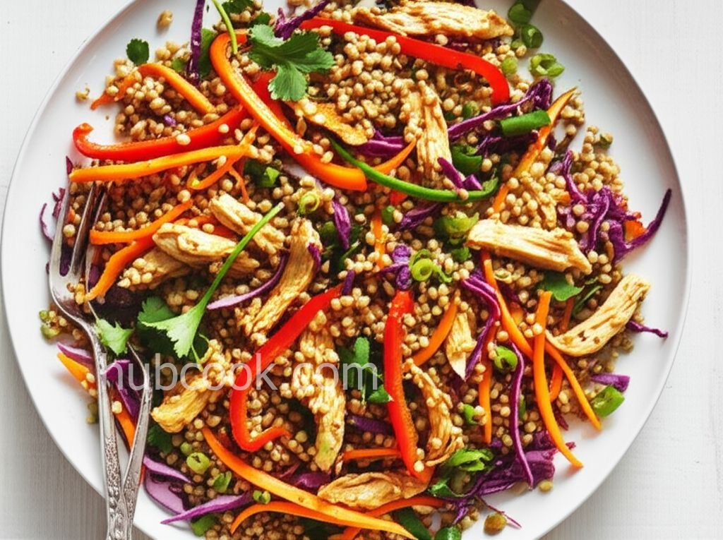 Spicy Chicken and Spelt Salad