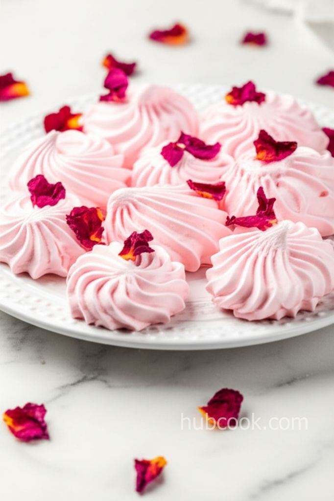 Vegan Rose Meringues