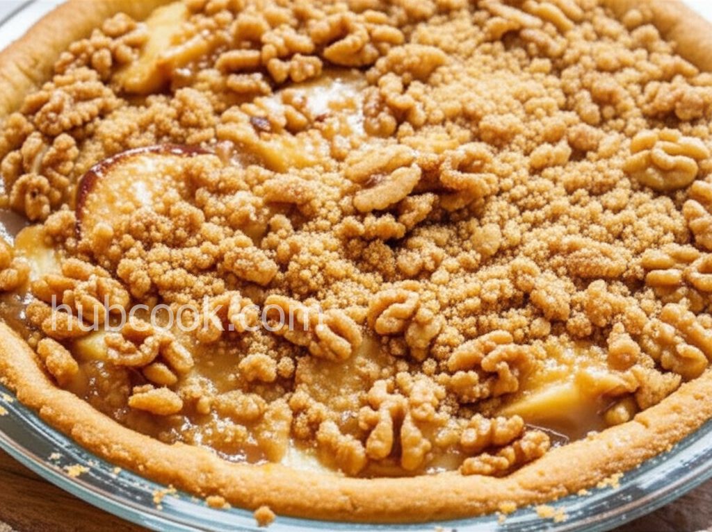 Caramel Apple Walnut Pie