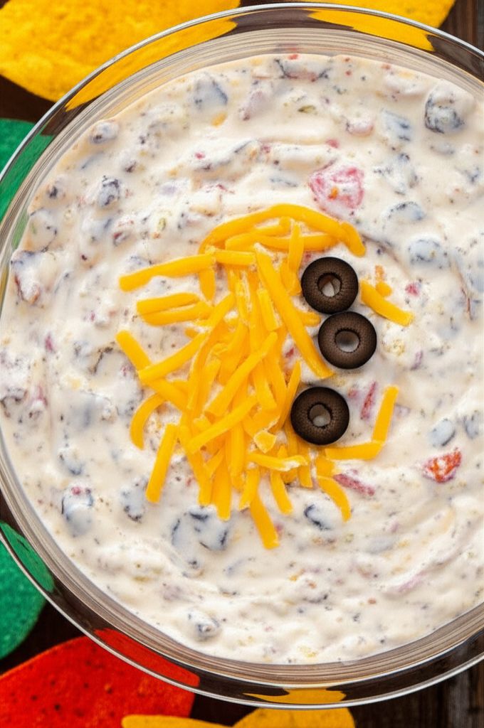 Cheesy Sour Cream and Salsa Dip