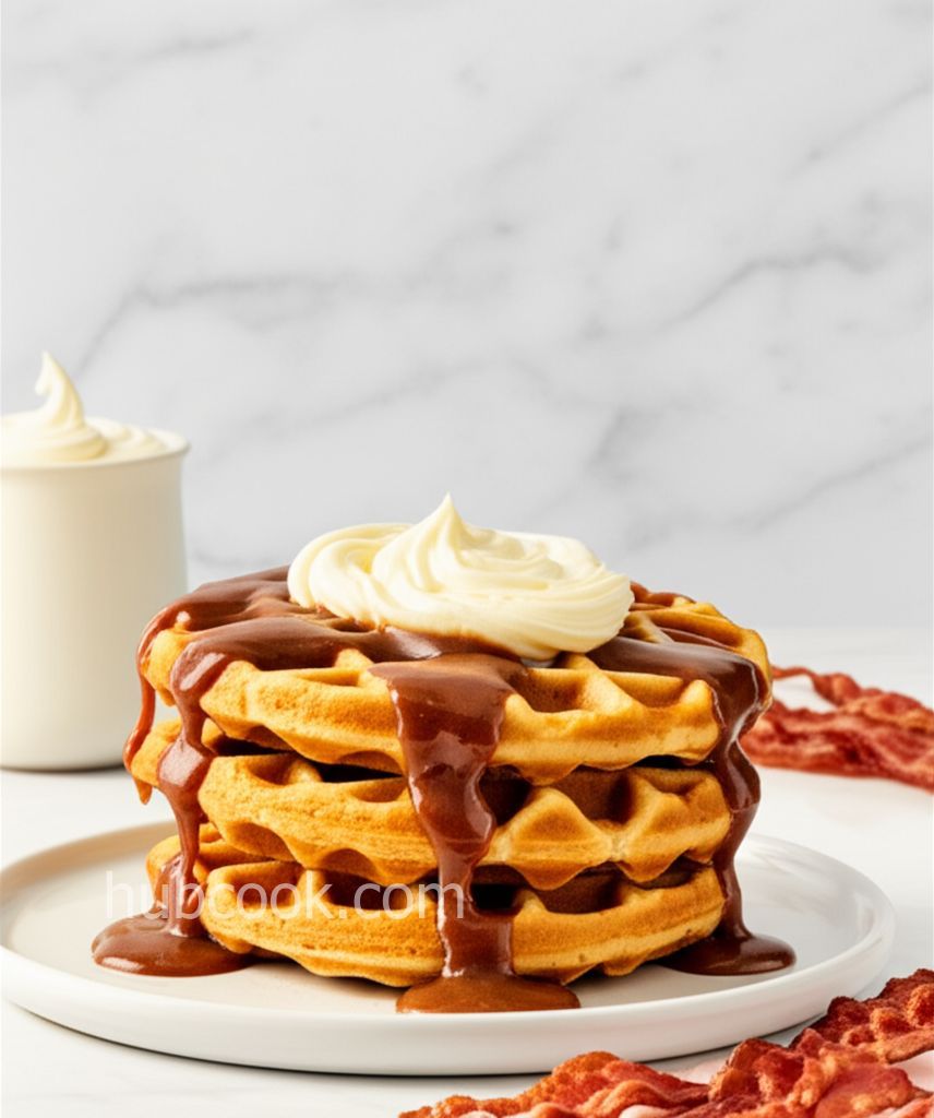 Cinnamon Roll Waffles