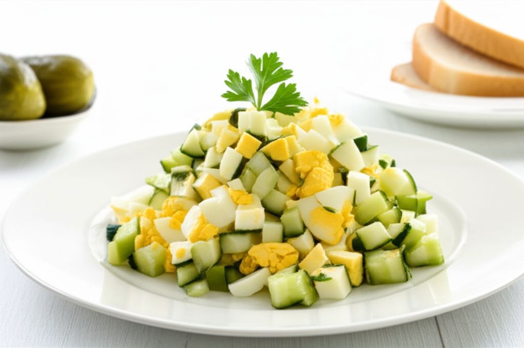 Cucumbers and Egg Salad