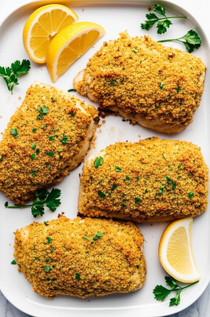 Dijon Crusted Halibut
