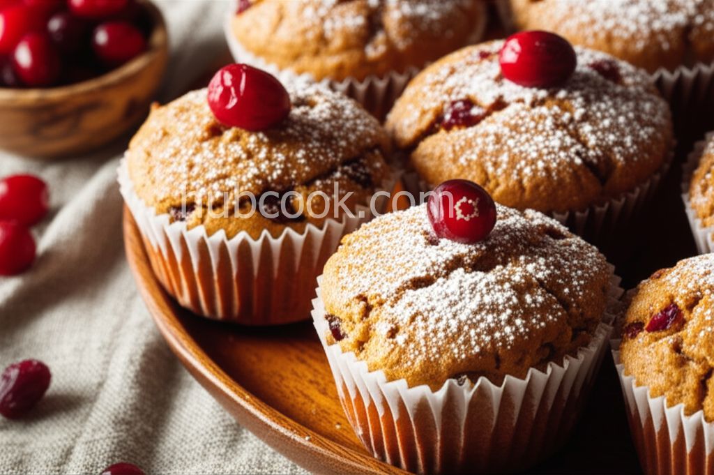 Healthy Pumpkin Cranberry Muffins