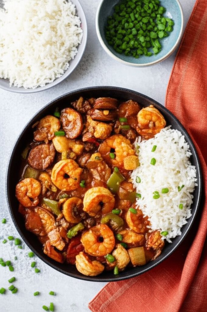 Instant Pot Jambalaya with Shrimp and Chicken