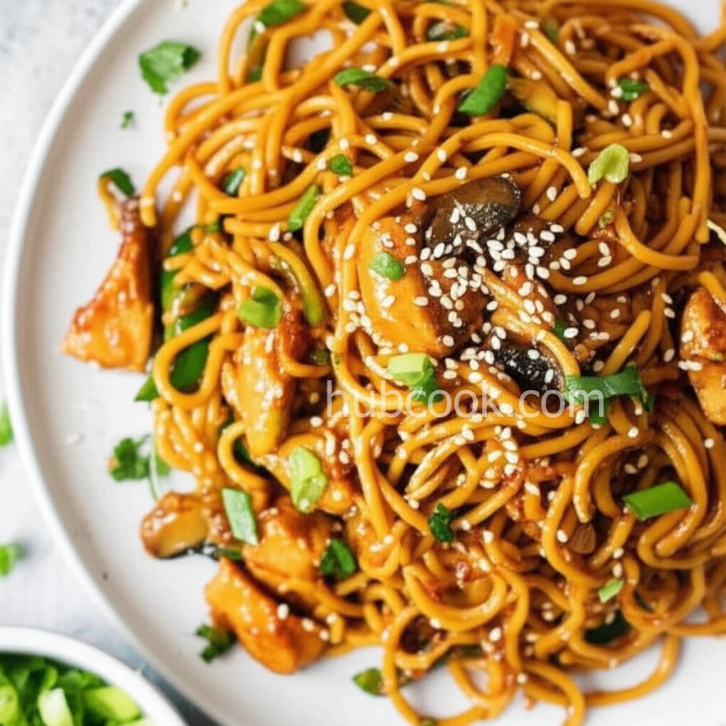 Peanut Chicken Lo Mein
