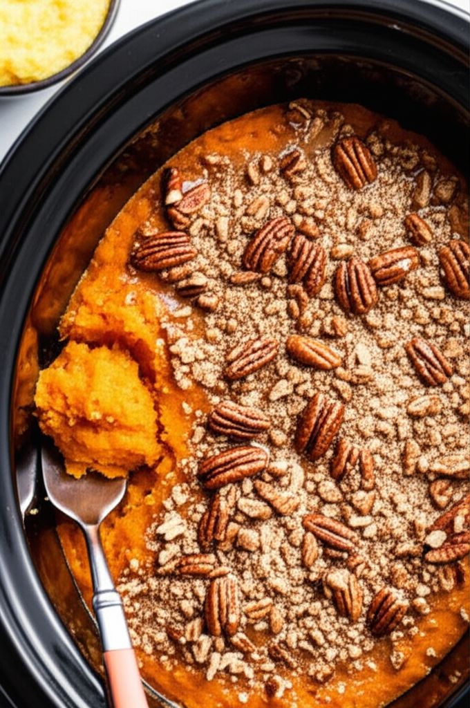 Slow Cooker Sweet Potato Casserole