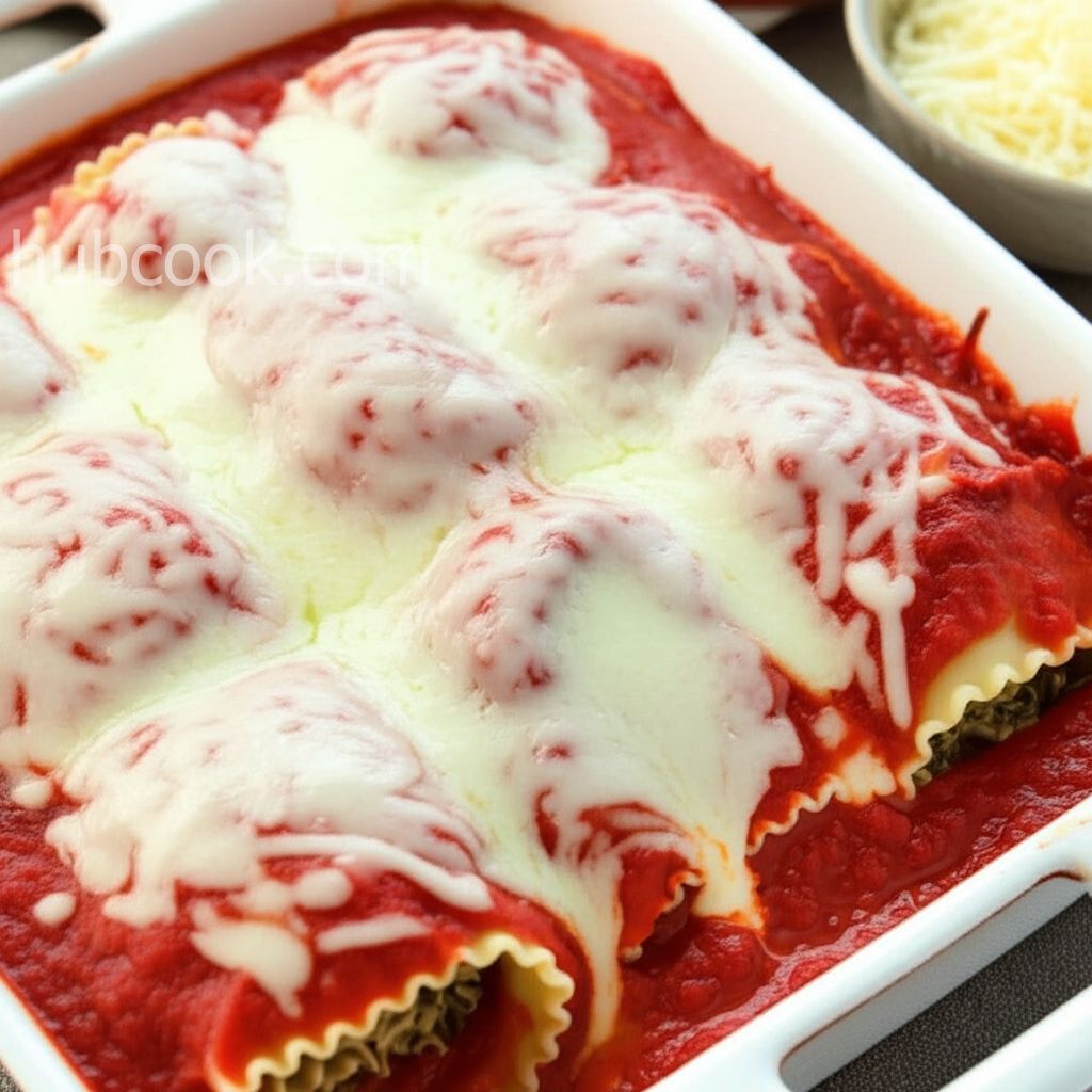Spinach Lasagna Rolls