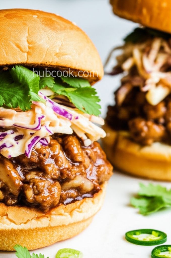 Asian-Inspired Pork and Mushroom Sloppy Joes