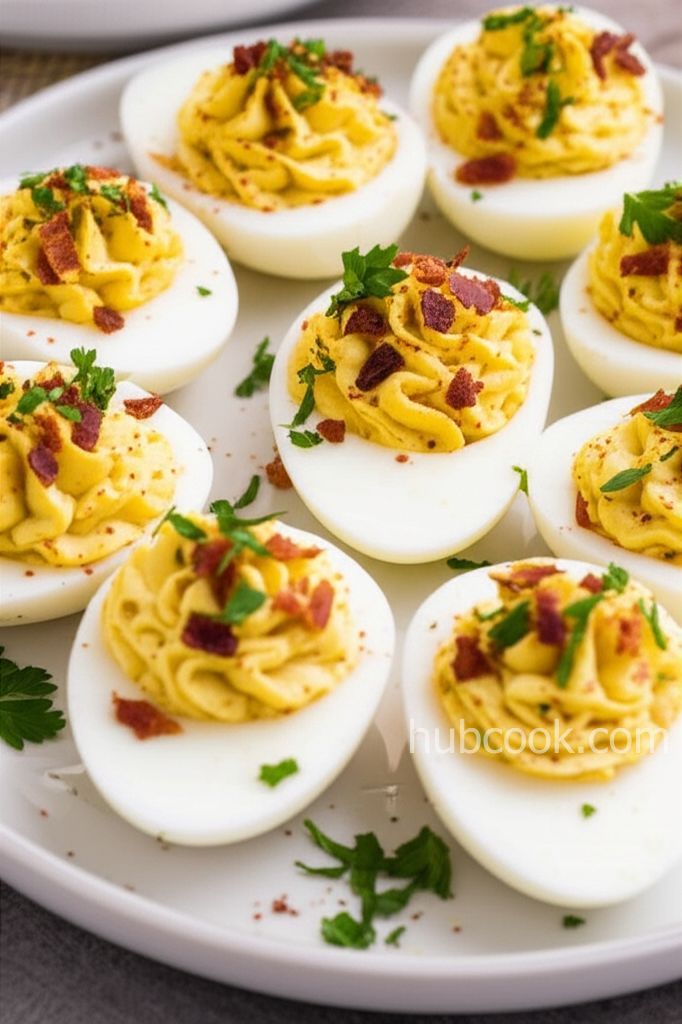 Bacon Balsamic Deviled Eggs