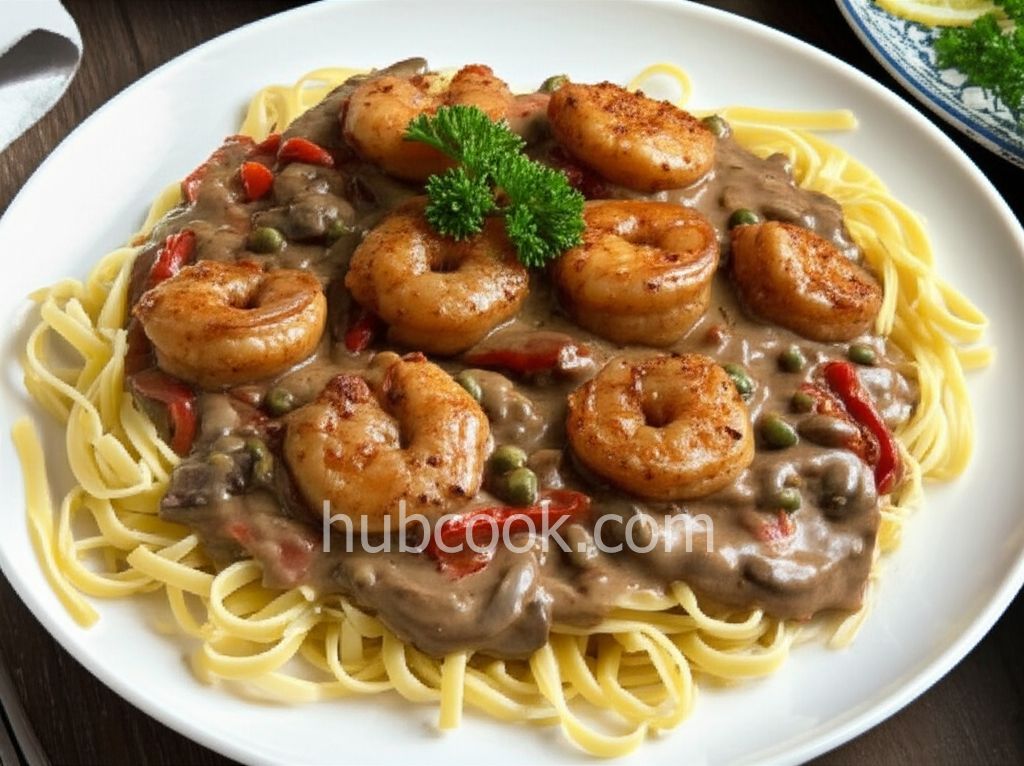 Blackened Shrimp Stroganoff