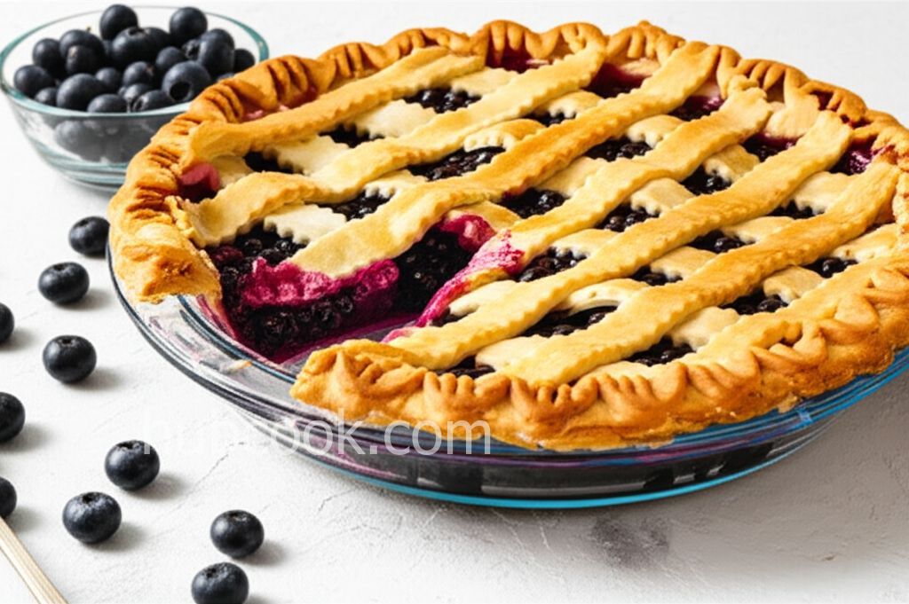 Blueberry Pie with Frozen Berries