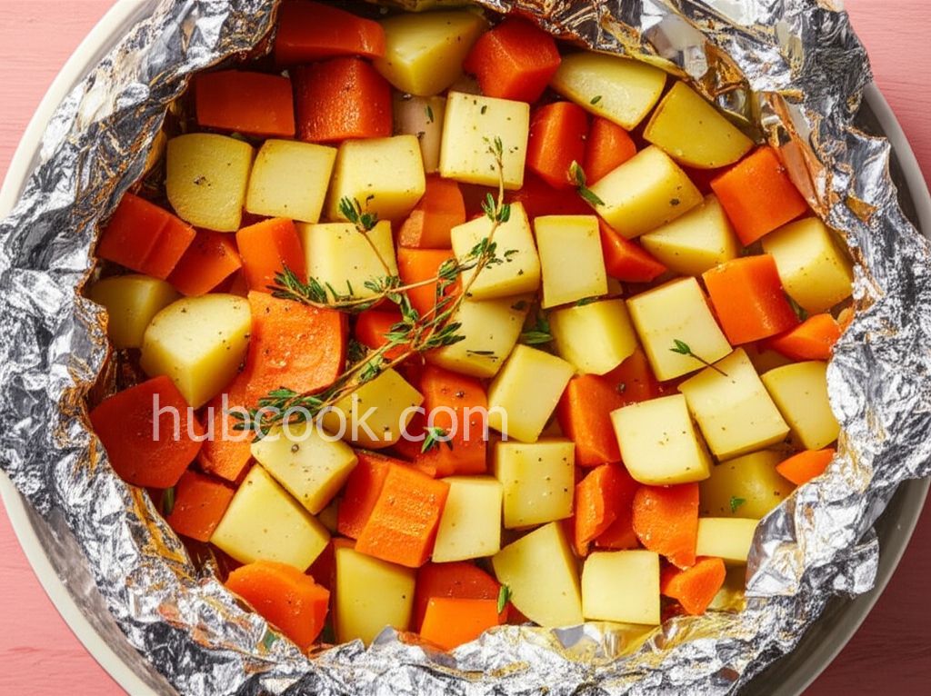 Campfire Potatoes and Carrots
