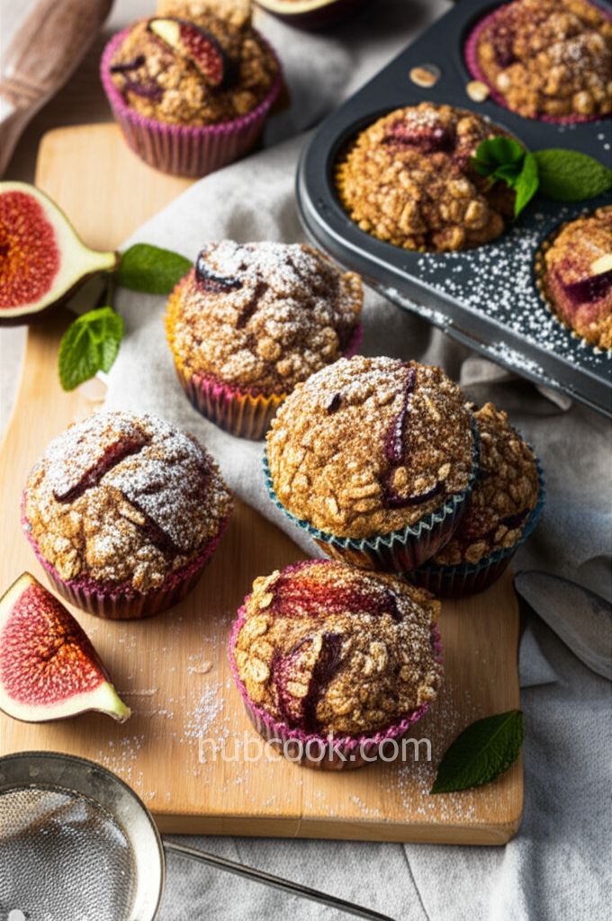 Fresh Fig Oatmeal Muffins