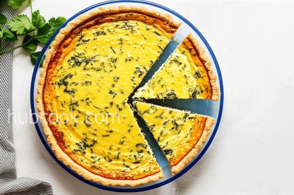 Green Chile Spinach Quiche