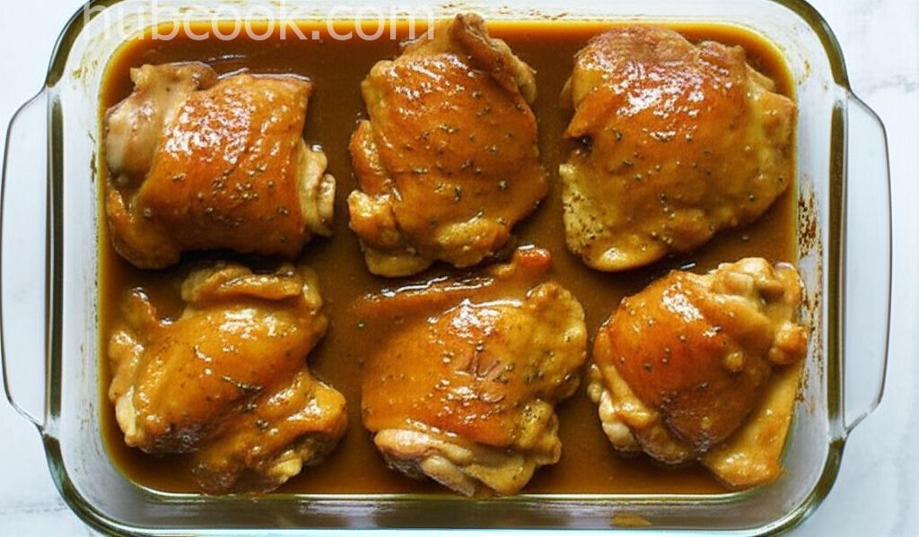 Honey-Mustard and Curry Chicken Thighs