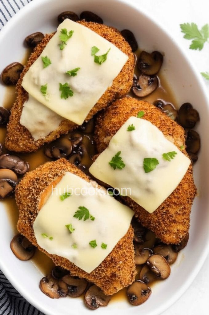Muenster Chicken and Mushrooms