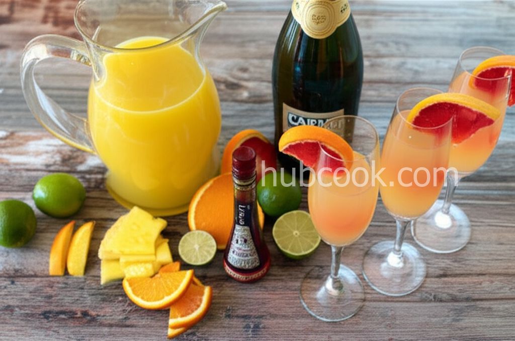 Pineapple Sunrise Mimosas