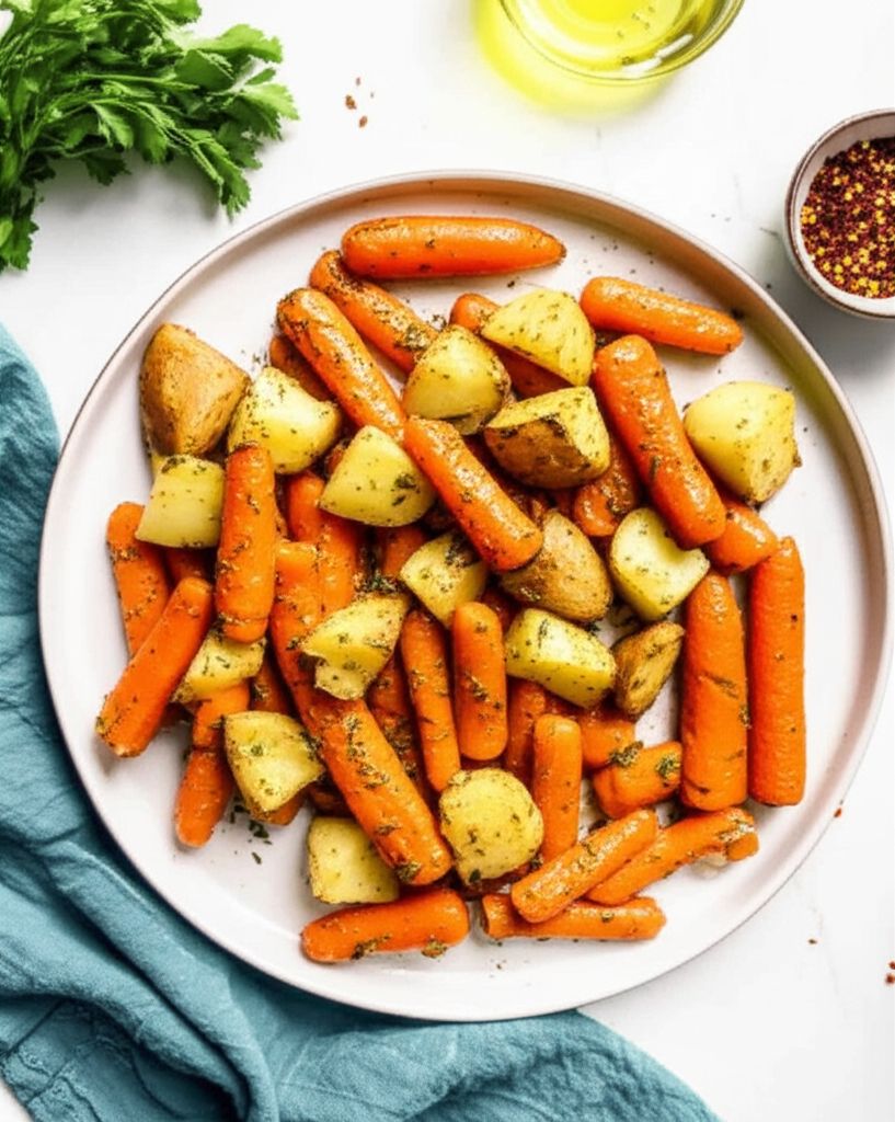 Roasted Potatoes and Carrots