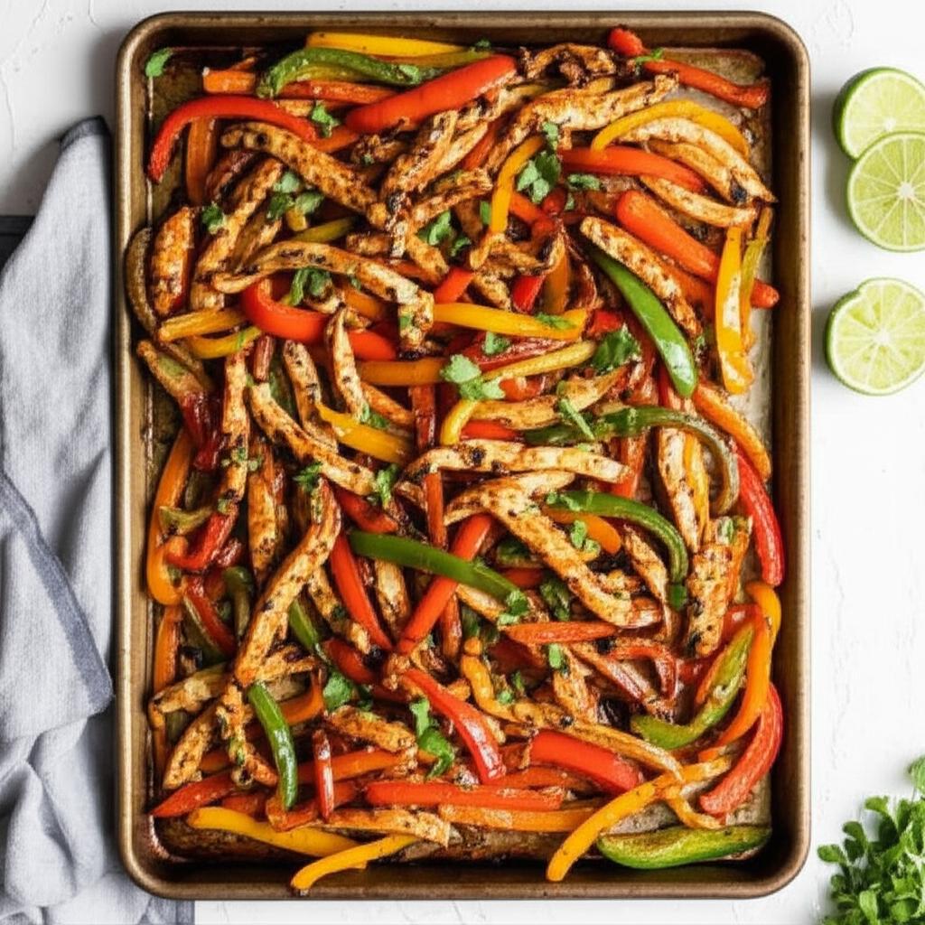 Sheet Pan Chicken Fajitas