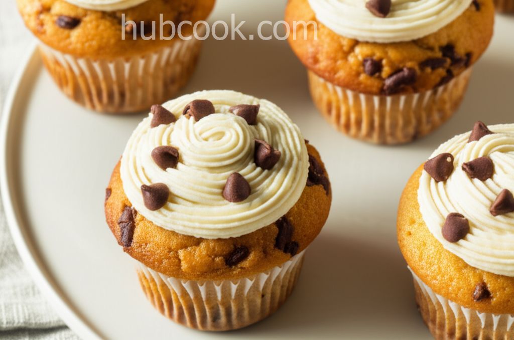 Banana Chocolate Chip Cupcakes with Cream Cheese Frosting